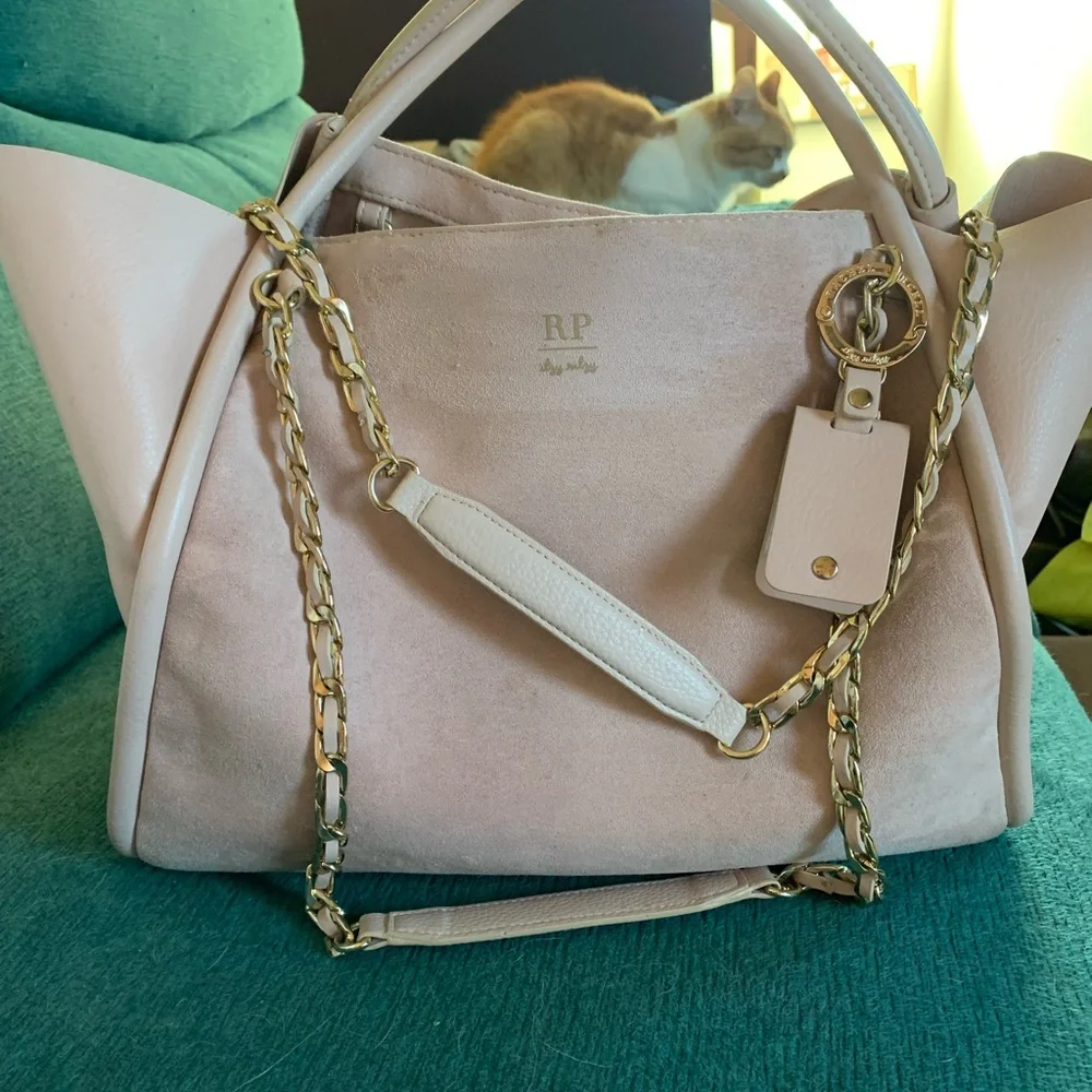 Elegant Pink Diaper Bag with Gold Chain by Rachel Parcell’s “itzy ritzy”